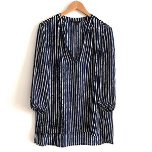 BANANA REPUBLIC - Navy Stripe Blouse!